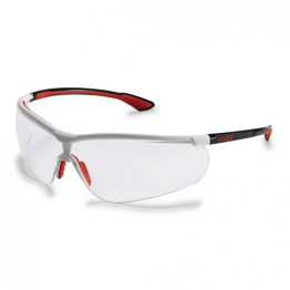 Uvex - Sportstyle Şeffaf Lens İş Gözlüğü - Kırmızı - 9193 216