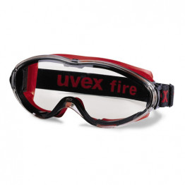 Uvex - Ultrasonic Şeffaf Lens İş Gözlüğü - Kırmızı - 9302 601